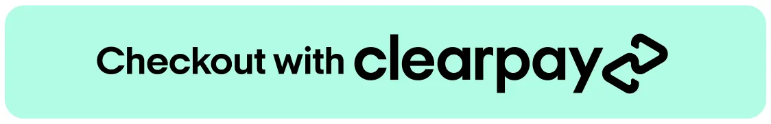 Mint Checkout with Clearpay button with a black wordmark, alt palette